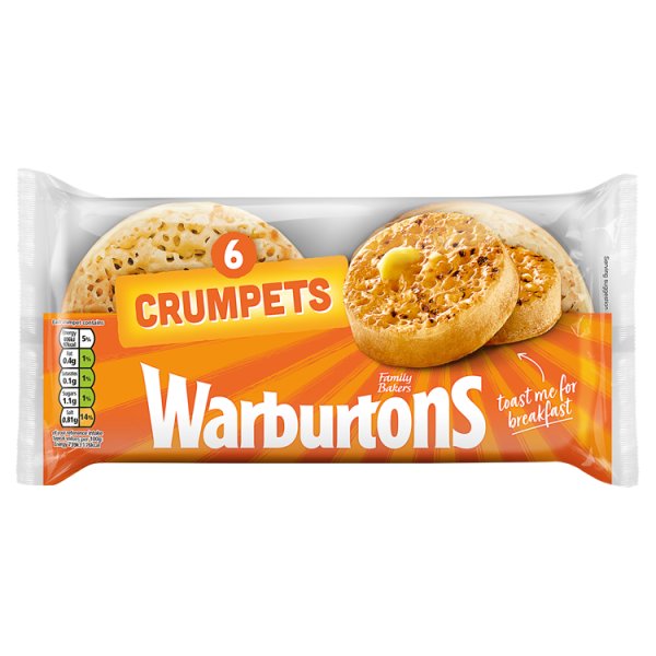 Warburtons Crumpets 6 Pack