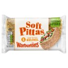 Warburtons Wholemeal Soft Pittas 4 per pack