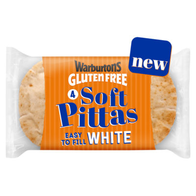 Warburtons GF 4 Soft White Pittas