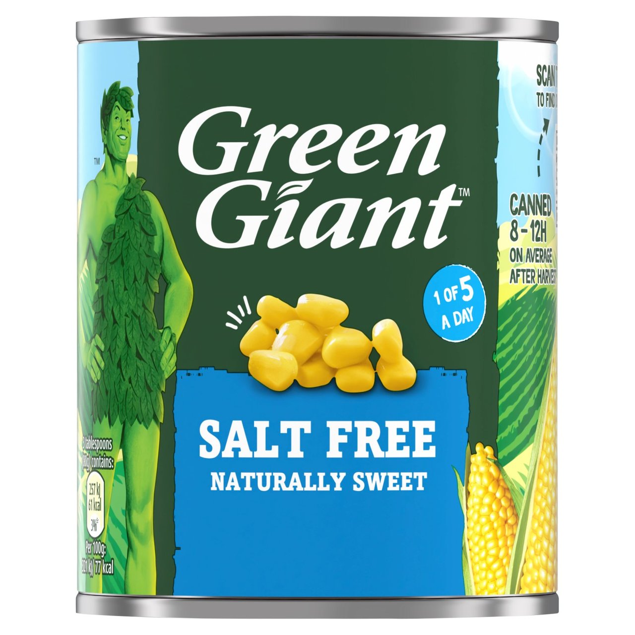 Green Giant Salt Free Sweetcorn (198g) 165g