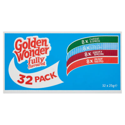 Golden Wonder Variety 32 Crisps Box