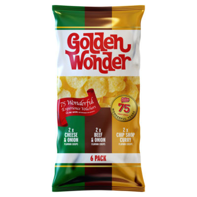 Golden Wonder Variety Multipack Crisps 6 x