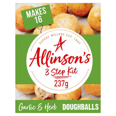 Allinson's Garlic & Herb Doughballs 3 Step Kit