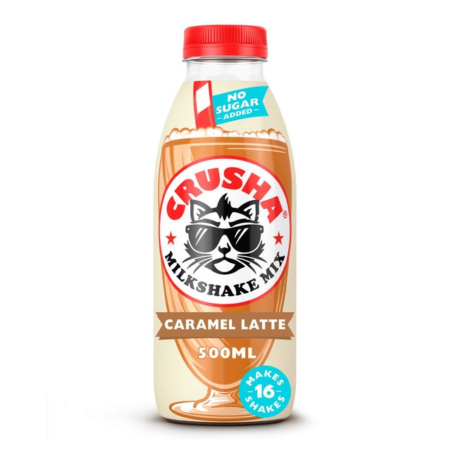 Crusha Caramel Latte Milkshake Mix No Added Sugar  500ml