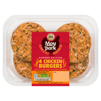 Moy Park Summer Edition 4 Chicken Burgers