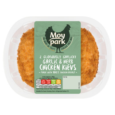 Moy Park 2 Gloriously Garlicky Garlic & Herb Chicken Kievs