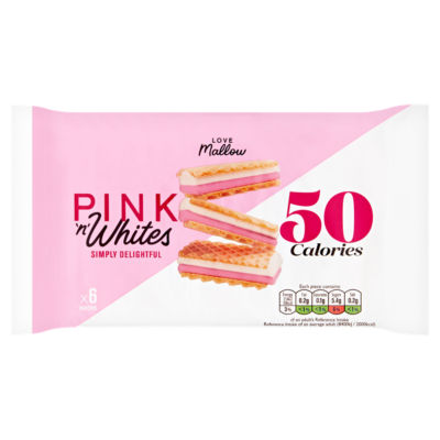 Caxton Pink 'n' Whites Mallow Wafers 6 Pack