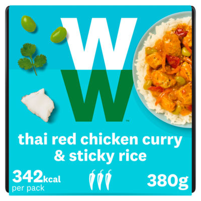 Weight Watchers Red Thai Chicken Curry With Sticky Jasmine Rice 380g