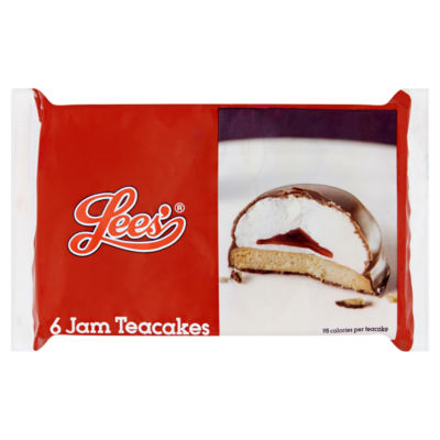 Lees' Jam Teacakes 6 Pack