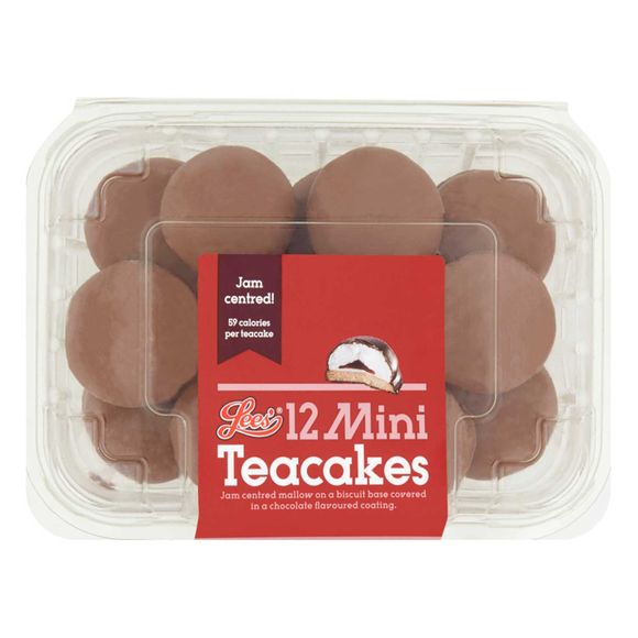 Lees 12 Mini Teacakes 168g