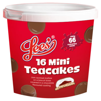 Lees' 16 Mini Teacakes 240g