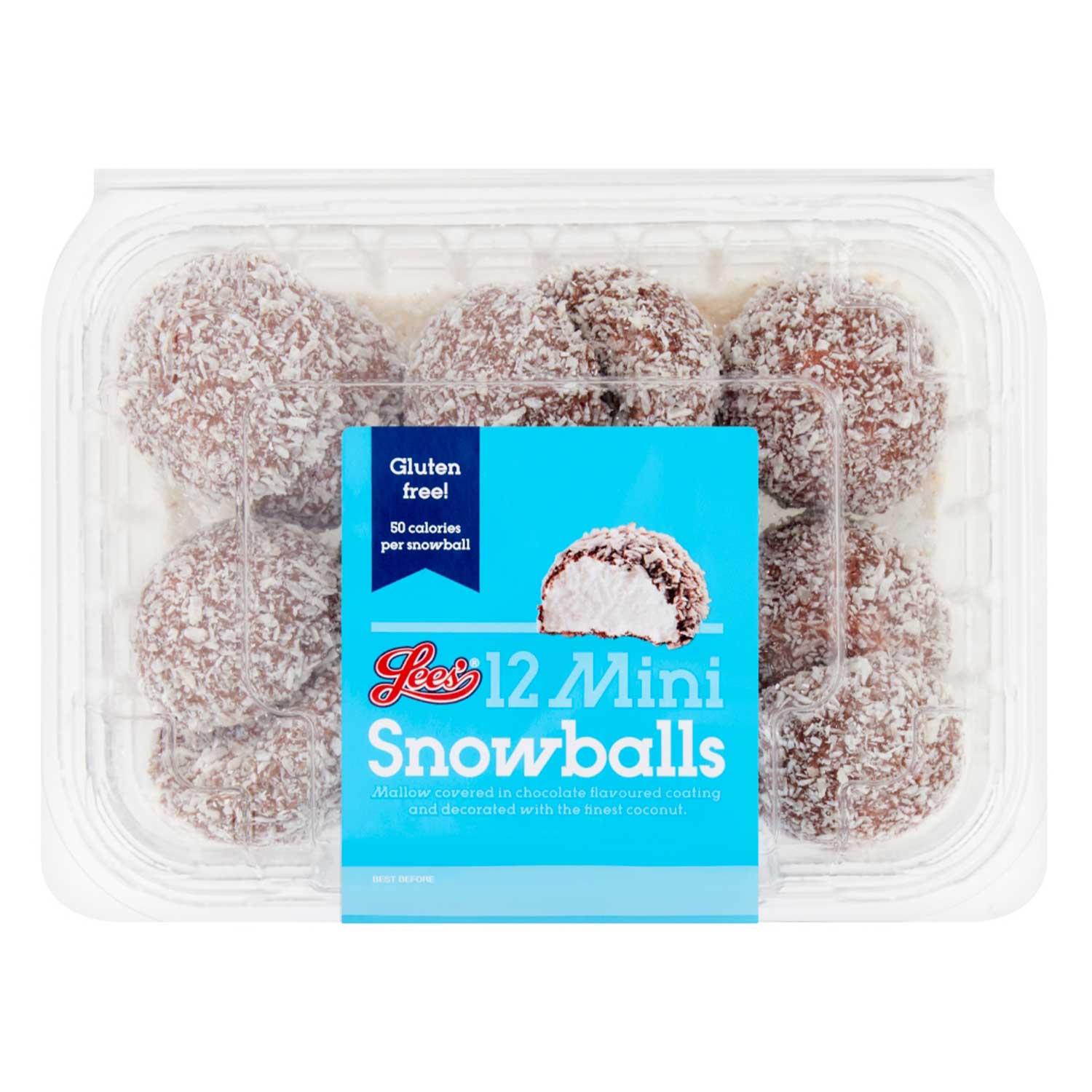 Lees 12 Mini Snowballs 135g