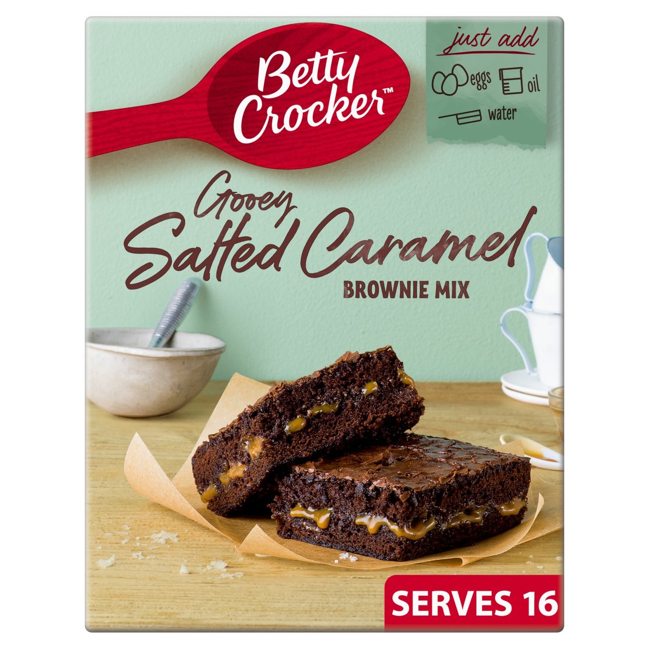 Betty Crocker Delights Gooey Salted Caramel Brownie Mix