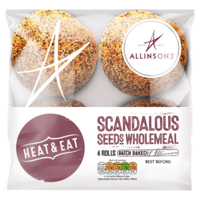 Allinson's Scandalous 4 Seeds Wholemeal Rolls