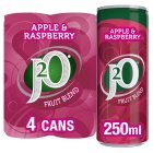 J2O Apple & Raspberry Cans 4x250ml