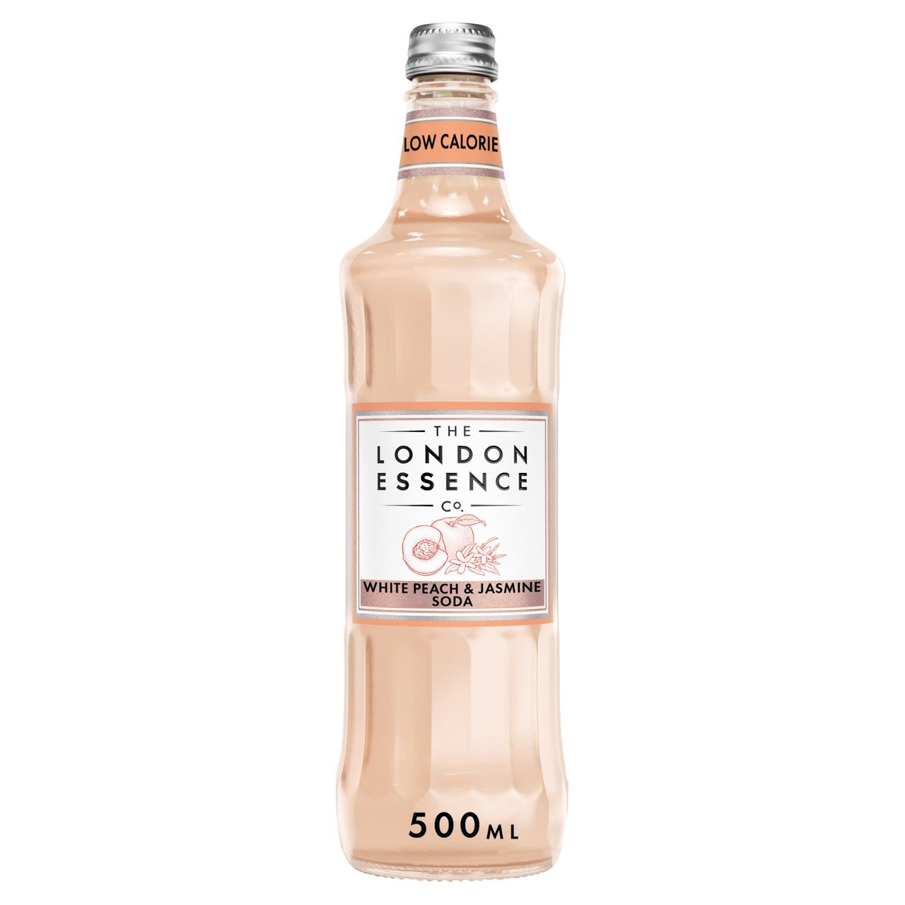 The London Essence Co. White Peach & Jasmine Crafted Soda 500ml