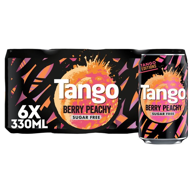 Tango Berry Peachy Sugar Free Cans  6 per pack