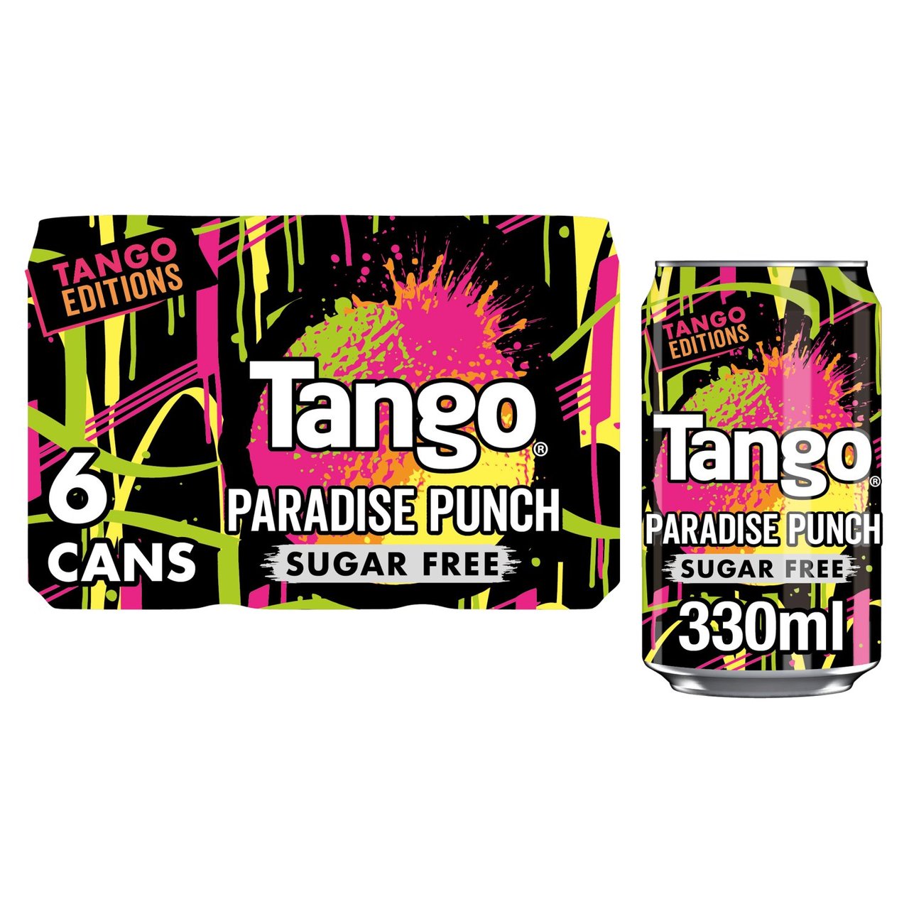 Tango Paradise Punch Sugar Free Cans  6 x 330ml