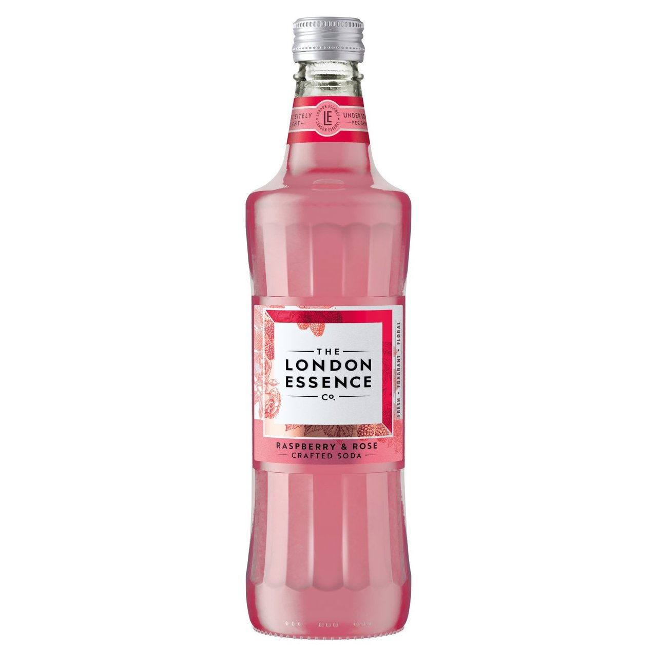 The London Essence Co. Raspberry & Rose Crafted Soda 500ml