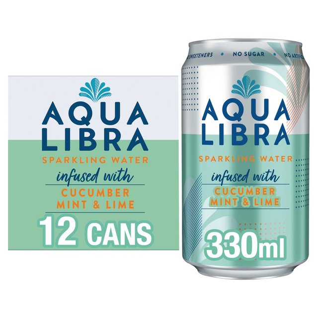 Aqua Libra Cucumber, Mint & Lime Infused Sparkling Water