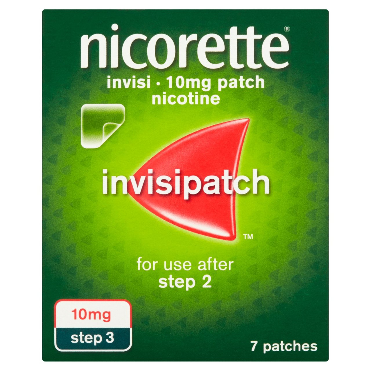 Nicorette InvisiPatch Step 3, 10 mg, 7 Patches (Stop Smoking Aid)