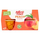 Nature's Finest Peach in Juice 4x120g