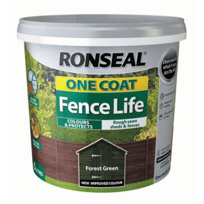 Ronseal One Coat Fence Life Forest Green 5L