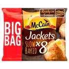 McCain Baked Frozen Jacket Potatoes 8 Pack 1.6kg