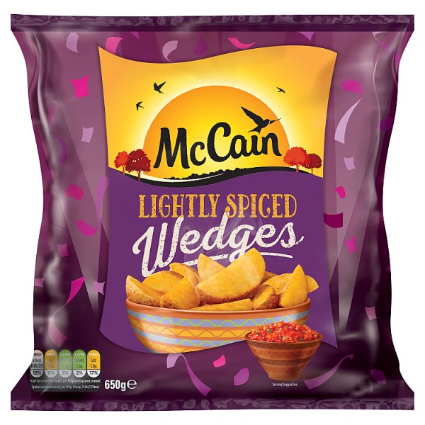 McCain Lightly Spiced Wedges  650g