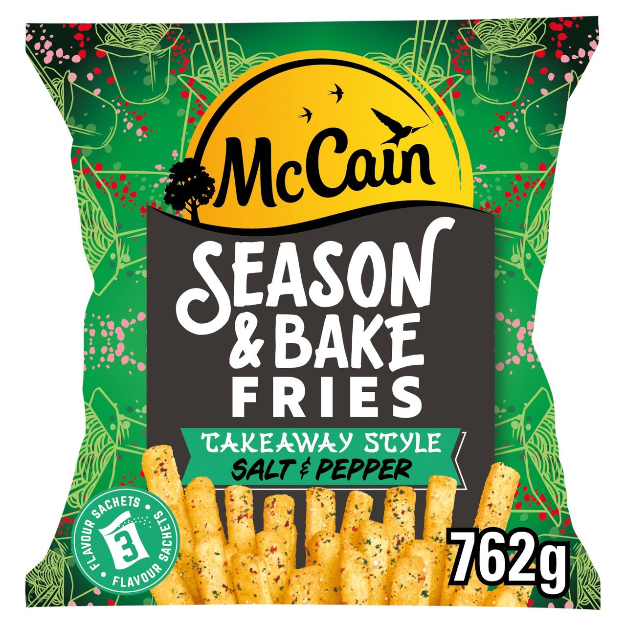 McCain Season & Bake Salt & Pepper Fries 762g