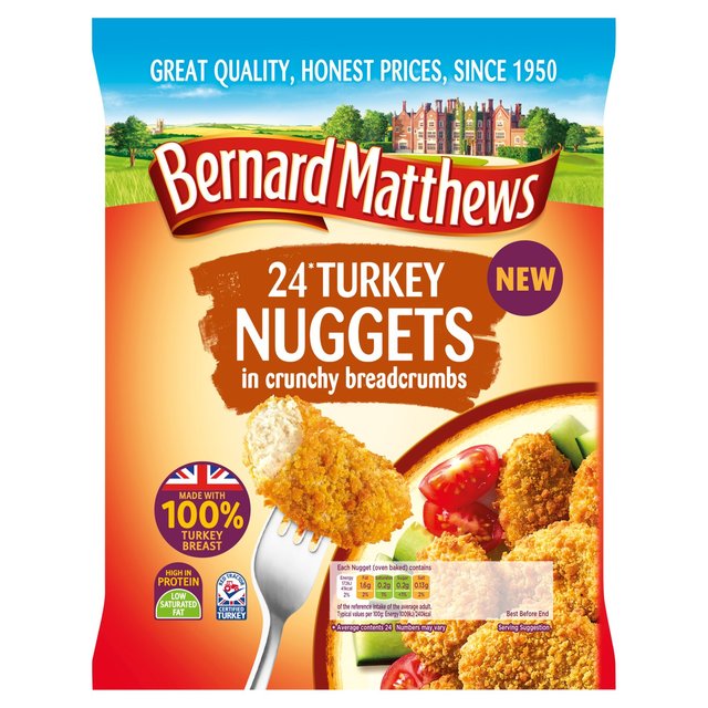 Bernard Matthews 24 Breaded Turkey Nuggets  379g