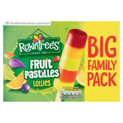 Nestle Rowntrees Fruit Pastilles Lollies Family Pack 8 x 65ml