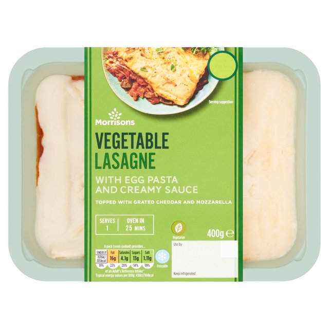 Morrisons Italian Vegetable Lasagne  400g