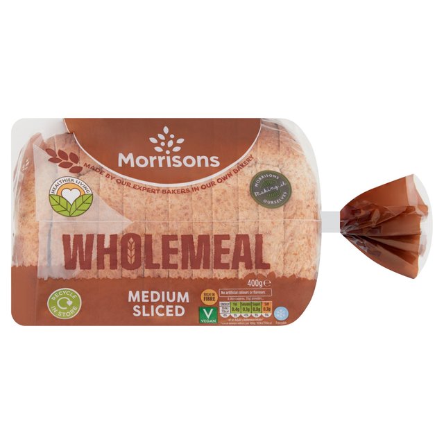 Morrisons Medium Wholemeal Bread 400g