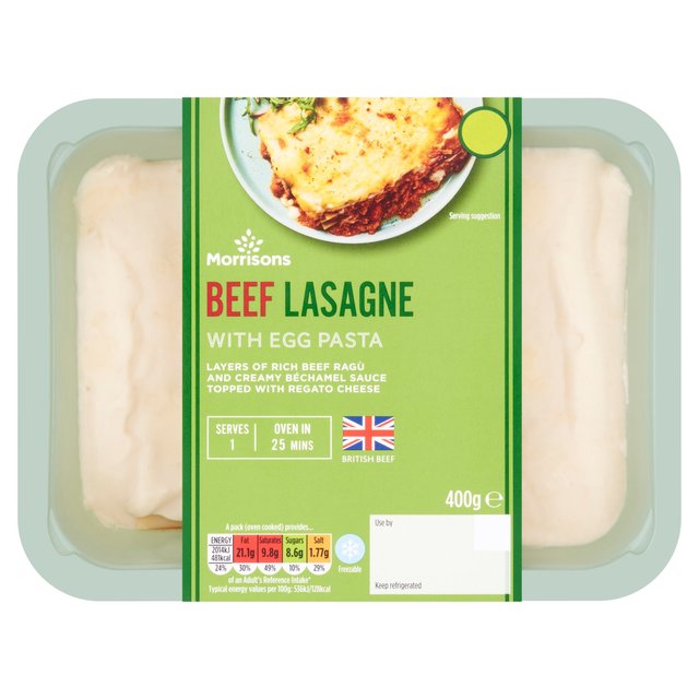 Morrisons Italian Beef Lasagne  400g