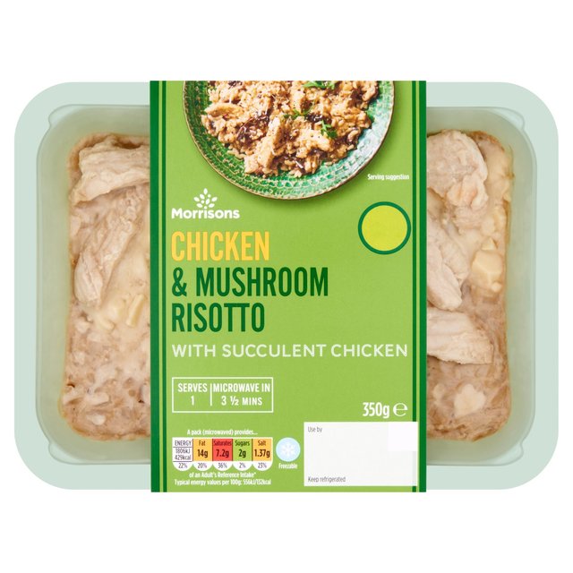 Morrisons Chicken & Mushroom Risotto  350g