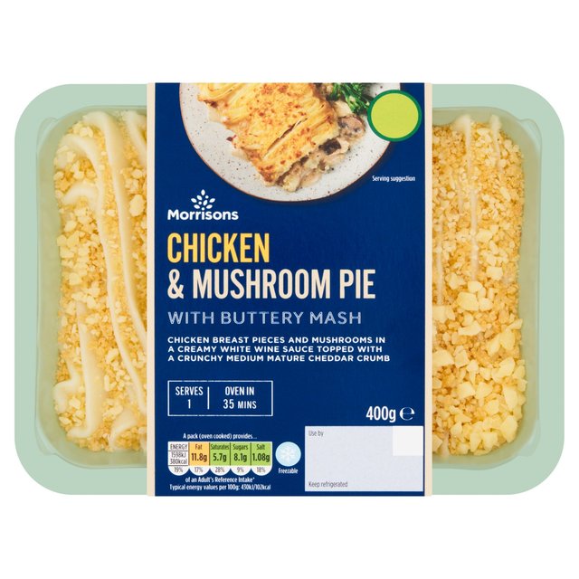 Morrisons Chicken & Mushroom Cumberland Pie 400g