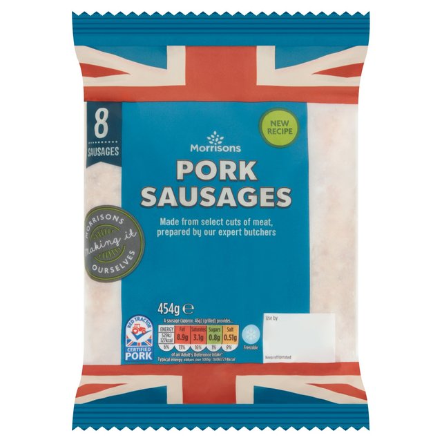 Morrisons  Butcher's Style Pork Sausages 454g