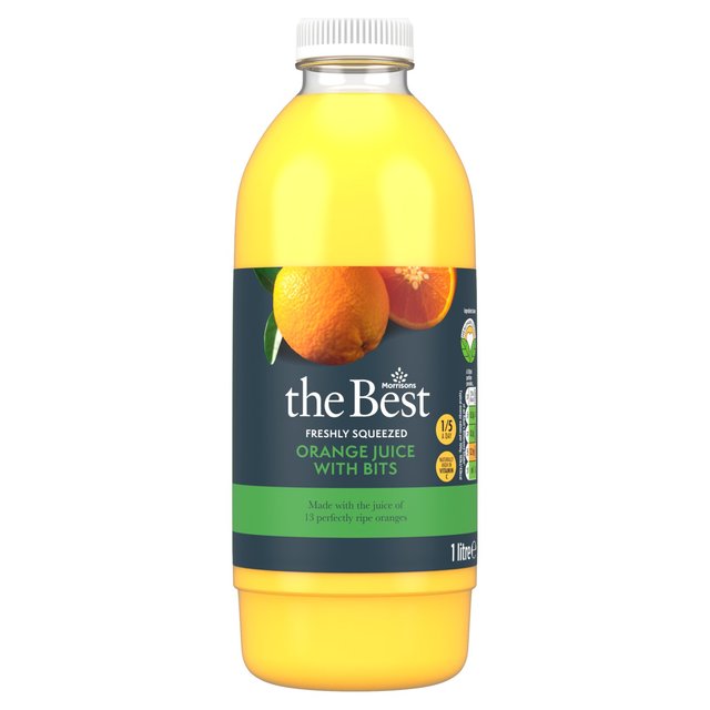 Morrisons The Best Freshly Squeezed Orange Juice with Bits 1L