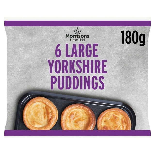 Morrisons 6 Large Yorkshire Puddings 180g