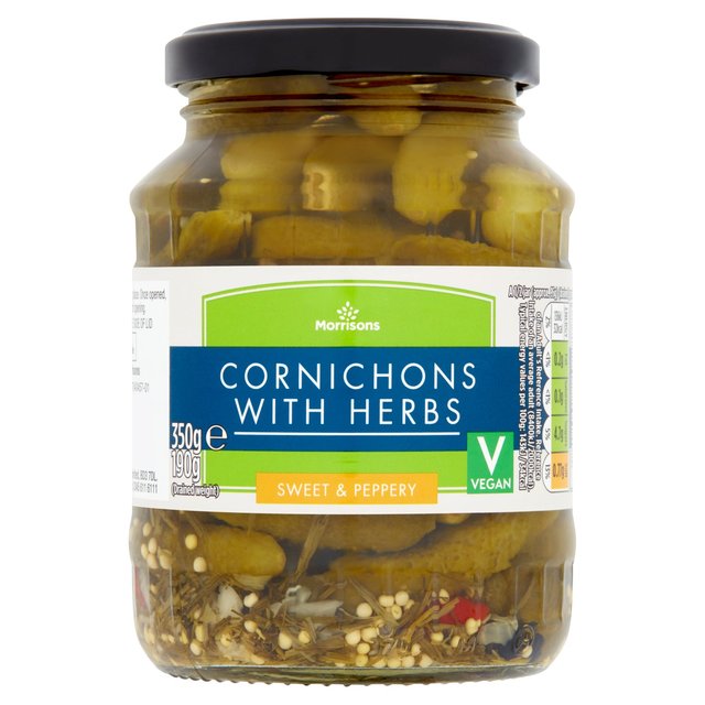 Morrisons Cornichons With Dill (350g) 190g