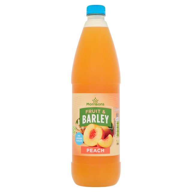 Morrisons No Added Sugar Peach Fruit & Barley Squash  1L