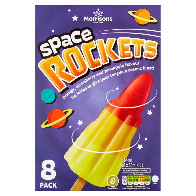 Morrisons Rocket Ice Lollies 8 x 58ml