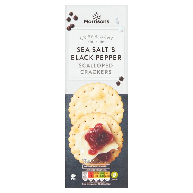 Morrisons Salt/Pepper Crackers  185g