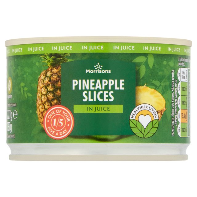 Morrisons Pineapple Slices in Fruit Juice (227g) 137g