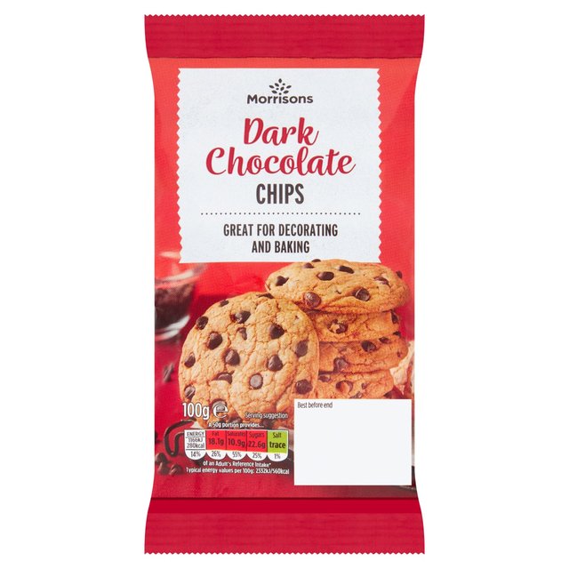 Morrisons Dark Chocolate Chips  100g