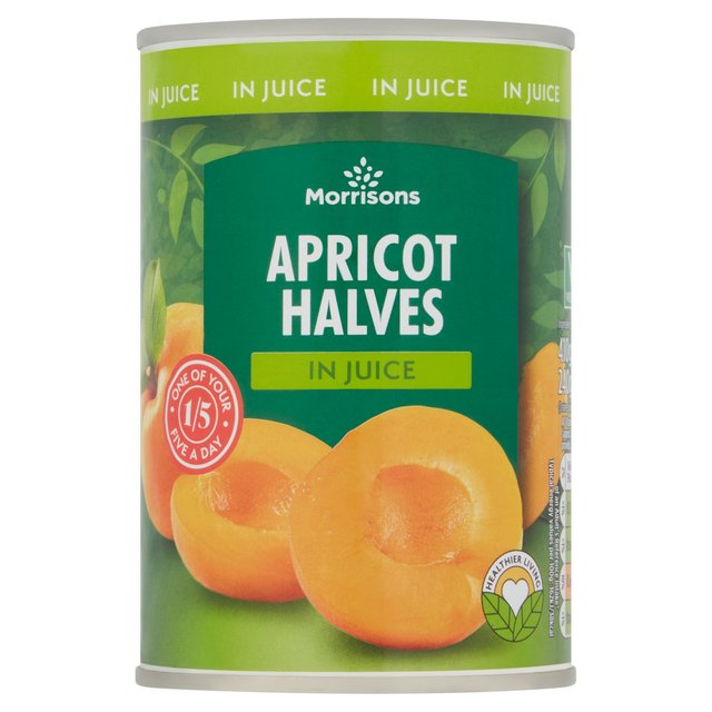 Morrisons Apricot Halves in Juice (410g) 240g