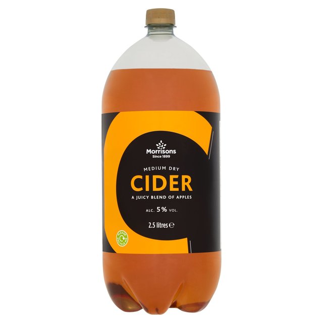 Morrisons Medium Dry Cider Bottle 2.5L