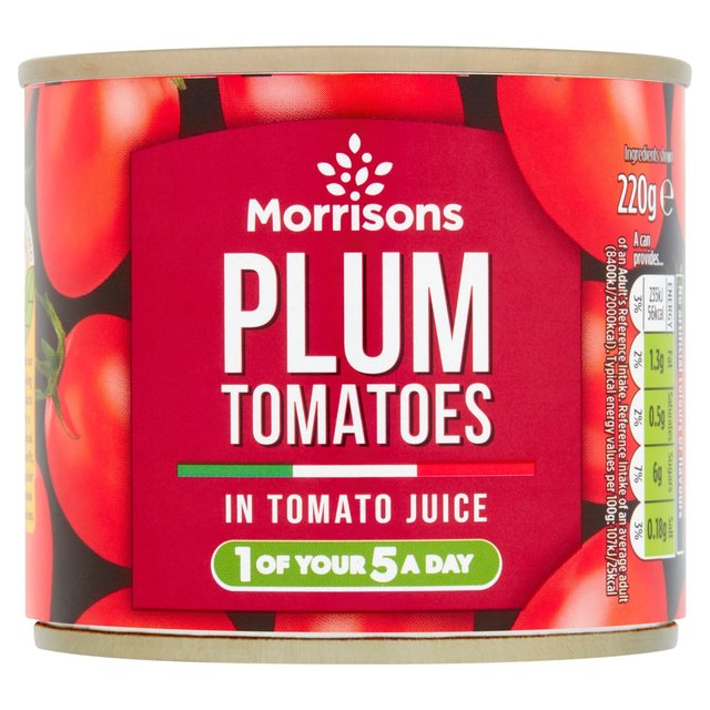 Morrisons Italian Plum Tomatoes (220g) 220g