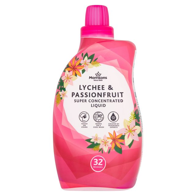 Morrisons Lychee & Passionfruit Super Concentrated Washing Liquid 32 Washes 0.96L